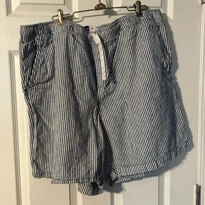 Plus size linen shorts